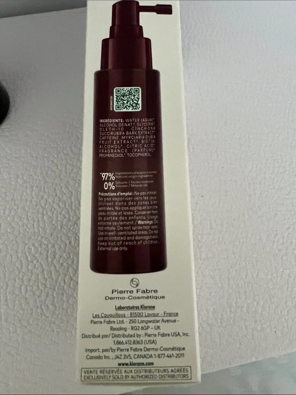 Klorane Strength Intense Fortifying Serum